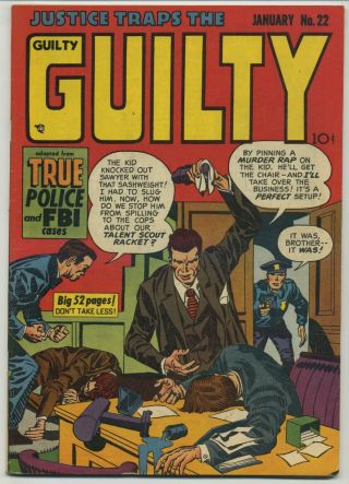 Justice Traps The Guilty 22 Pre Code Simon And Kirby Crime