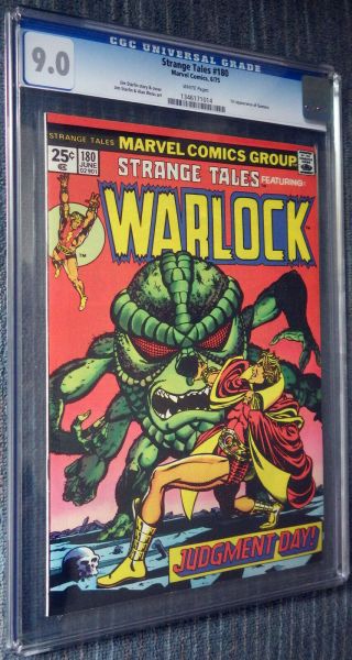 Strange Tales 180 Cgc 9.  0 - Warlock By Jim Starlin First Gamora Guardians
