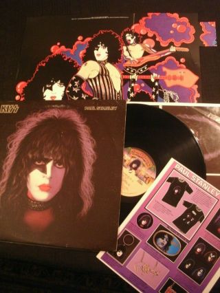 Paul Stanley / Kiss - Solo - 1978 Vinyl 12  Lp.  / Vg,  / Poster/ Hard Rock Metal