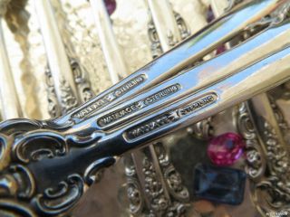 1 STERLING SILVER SEAFOOD COCKTAIL FORK WALLACE GRAND BAROQUE NO MONO 6