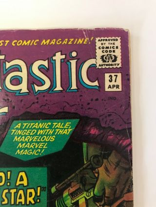The Fantastic Four 37 Marvel Comics 1965 Jack Kirby VG, 3