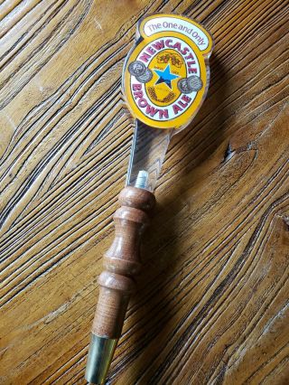 Vintage The One And Only Newcastle Brown Ale Beer Tap Handle Knob - Netherlands
