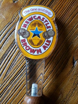 VINTAGE THE ONE AND ONLY NEWCASTLE BROWN ALE BEER TAP HANDLE KNOB - NETHERLANDS 3