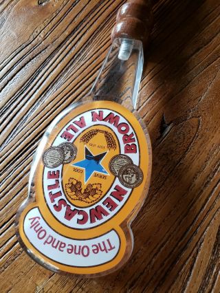 VINTAGE THE ONE AND ONLY NEWCASTLE BROWN ALE BEER TAP HANDLE KNOB - NETHERLANDS 4