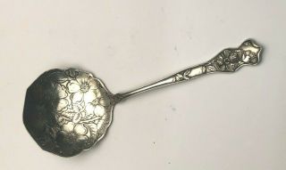 Vintage Sterling Silver Bon Bon,  Candy Dish Spoon By Paye & Baker Attleboro,  Mass