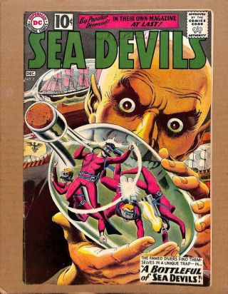 Sea Devils 2 - Higher Grade - A Bottle Full Of Sea Devils Dc Comics