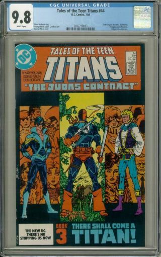 Tales Of The Teen Titans 44 Cgc 9.  8 Nightwing White Pages