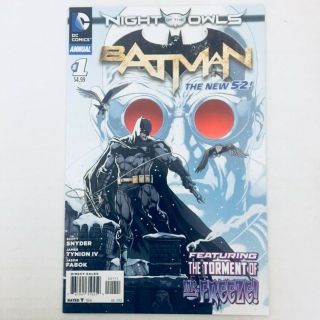 Batman Annual 1 1st Appearance Mr.  Freeze Dc Comics 2012 52 Snyder Nm