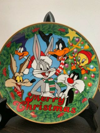 Looney Tunes Merry Christmas Limited Edition 8 1/4 " Collectors Plate 1991