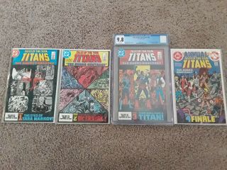 Tales Of The Titans - 42,  43,  44 (cgc 9.  8 First Nightwing) And Annual 3