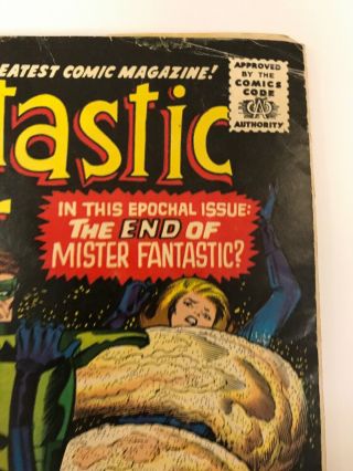 The Fantastic Four 61 Marvel Comics 1967 Jack Kirby VG, 3