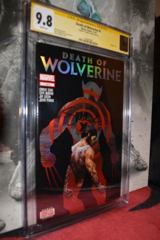 Death Of Wolverine 1 Cgc 9.  8 Ss Signed Charles Soule Not Cbcs