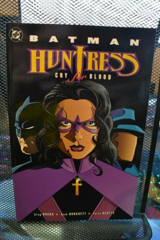 Batman Huntress Cry For Blood Dc Tpb Rare 2002 1st Print The Question Greg Rucka