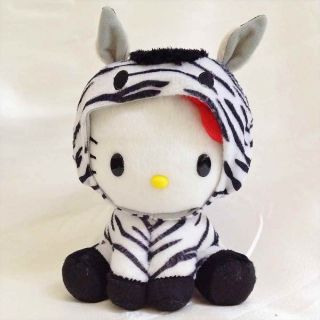 Hello Kitty Stuffed Plush Doll Zebra Horse Zodiac Japan Limited