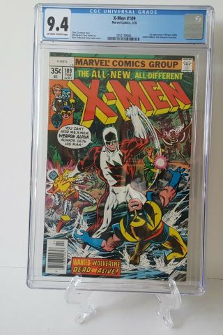 1978 Marvel Uncanny X - Men 109 1st App.  Weapon Alpha Vindicator Cgc 9.  4