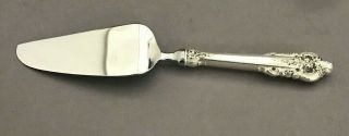 Wallace Grande Baroque Cheese Server Sterling Silver Handle w/ Offset Blade 6
