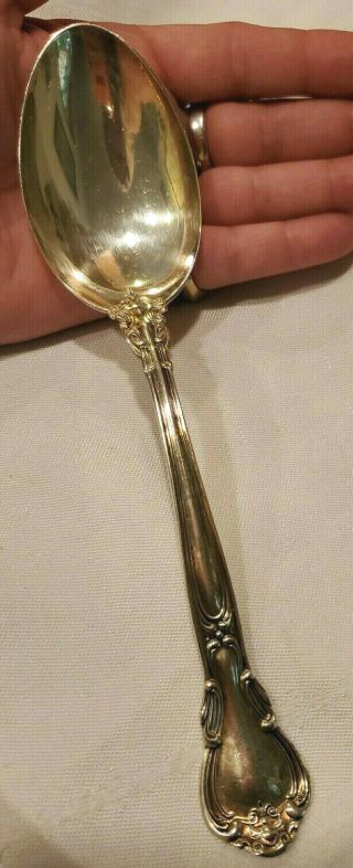 Chantilly By Gorham Sterling Silver Serving Spoon 8 1/2 " 62.  74g