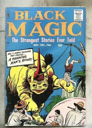 Black Magic Vol 8 5 - 1961 Fn/vg Last Issue Joe Simon