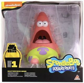 Spongebob Squarepants,  Masterpiece Memes,  8” Vinyl Figure,  Surprised Patrick