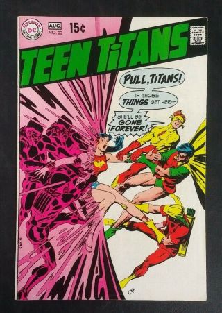 Teen Titans 22 Dc Comics 12 Cent Cover Silver Age Neal Adams Vg/fn 5.  0 20 Off