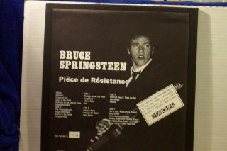 Bruce Springsteen 3 Lp Set " Piece De Resistance " 1978 Live Private Pressing Nm