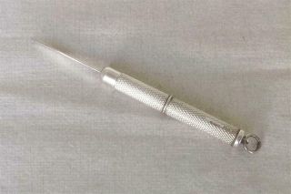 A Stunning Vintage Boxed Solid Sterling Silver Propelling Tooth Pick Dates 1983.