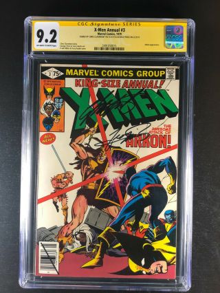X - Men King Sized Annual 3 Cgc 9.  2 Signed Chris Claremont And George Perez