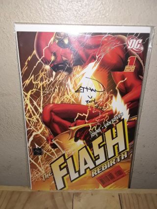 The Flash Rebirth 1 1st Print Nm 2009 Signed By Ethan Van Sciver Dc