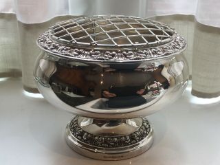 Vintage Ianthe Silver Plated Rose Bowl