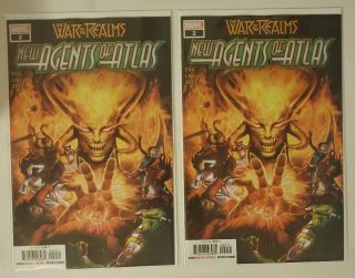 War Of The Realms: Agents Of Atlas 2 Marvel Pal Lim Blee 2019 X2 Copies