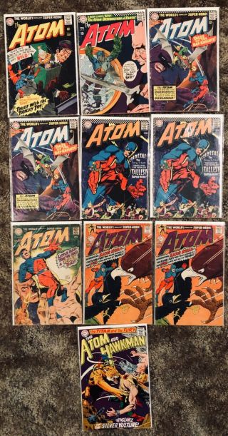 The Atom Comics 23,  24,  30 (2),  32 (2),  34,  37 (2),  &39