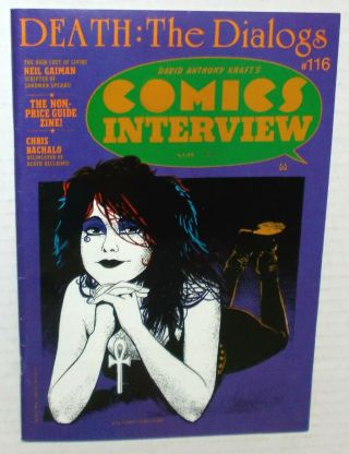 Death The Dialogs Comic Interview 116 Neil Gaiman 1992 Chris Bachalo Sandman