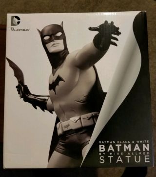 Batman Black And White Statue Mike Allred Limited Batarang Full Size Not Mini