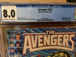 Avengers 257 CGC 8.  0 Marvel Comics 1st Nebula 2