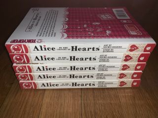 Alice In The Country Of Hearts Manga Book Set Tokyopop Vol.  1 - 5 Look Rare