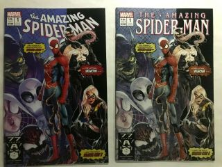 Spider - Man 1 Vol 5 2018 Jamal Campbell Deadpool Homage Variant Set Asm