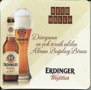 Special Offer For Alfred - Erdinger Beer Hall Coaster From Turkey