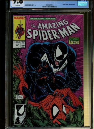 Spider - Man 316 CGC 9.  8 | Marvel 1989 | Venom & Black Cat Appearance. 2