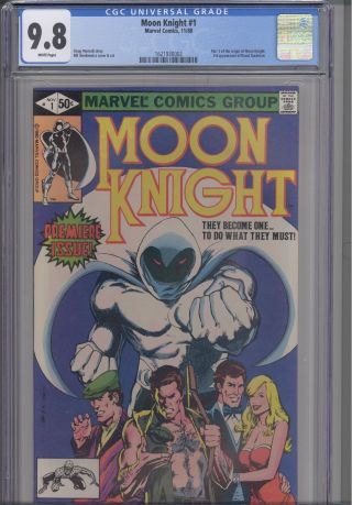 Moon Knight 1 Cgc 9.  8 1980 Origin Issue & 1st Raul By Marvel: Frame