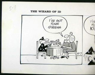 RARE WIZARD OF ID COMIC STRIP DRAWN BY BRANT PARKER 6/7/73 FEMINIST 2