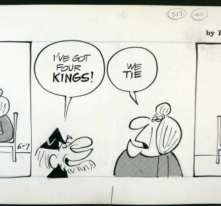 RARE WIZARD OF ID COMIC STRIP DRAWN BY BRANT PARKER 6/7/73 FEMINIST 3