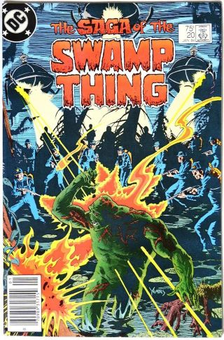 S338.  Saga Of The Swamp Thing 20 9.  0 Vf/nm (1984) 1st Alan Moore On Swamp Thing