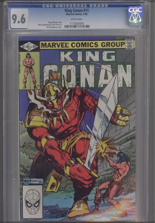 King Conan 11 Cgc 9.  6 1982 Marvel Barbarian Comic: The Red Giant