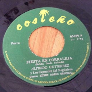 ♬ Alfredo Gutierrez Fiesta En Corraleja Afro Porro Accordion 45 Costeño
