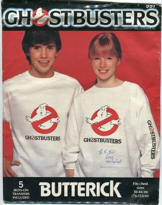 1984 Ghostbusters Iron On Transfer,  Sewing Pattern Mens Shirt 30 - 44 3
