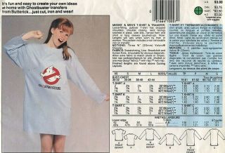 1984 Ghostbusters Iron On Transfer,  Sewing Pattern Mens Shirt 30 - 44 4