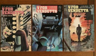 V For Vendetta 1 - 10 Full Series Classic Alan Moore / David Lloyd Dc Comics 1988