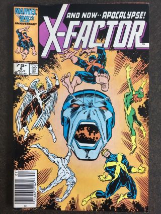 X - Factor 5 6 1st Apocalypse NEWSSTAND SET GLOSSY 1986 X - Men Dark Phoenix Movie 2
