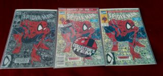 Marvel Comics Spider - Man 1 Poly Bagged Newsstand Mcfarlane Art Silver/plus
