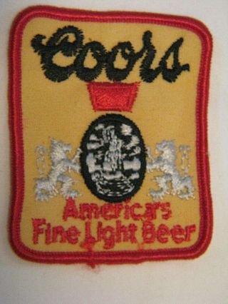 Vintage Coors Beer Patch